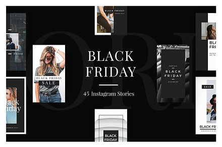 45 Black Friday Instagram Stories, a Social Media Template by MinimalStudioCo