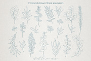 Eucalyptus Leaves Line Art Clipart, an Illustration by ElenKoss (Thumbnail 2 of 12)