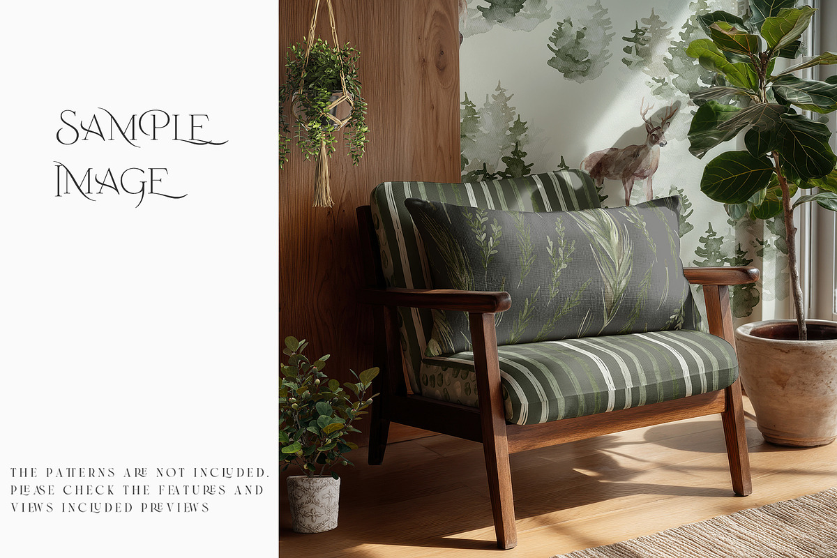 Armchair Upholstery & Pillow Mockups, a Mockup by mock-ups (Photo 6 of 22)