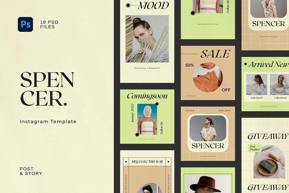 Spencer - Instagram, a Social Media Template by Temptackle (Photo 1 of 5)