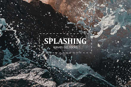 Splashing waves photo-pack