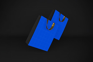 Gold & Black Bag Mockup, a Packaging Mockup by Qaleb Studio