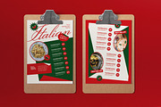 Red Modern Italian Food Menu, a Flyer Template by graphicook (Thumbnail 1 of 4)