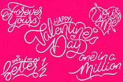 Valentine's Day Custom Lettering Set, a Decorative Illustration by Studio 1816 Designs (Thumbnail 2 of 7)