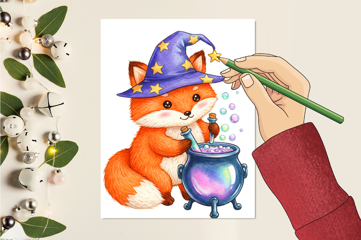 Magical Woodland Animals Creatures, an Illustration by RobertsArt (Photo 2 of 7)
