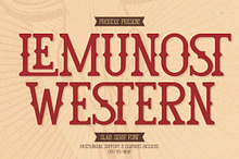 Lemunost Western | Slab Serif Font