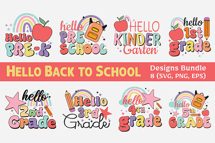 Hello Back to School Bundle, a Photo by Actual Pixel