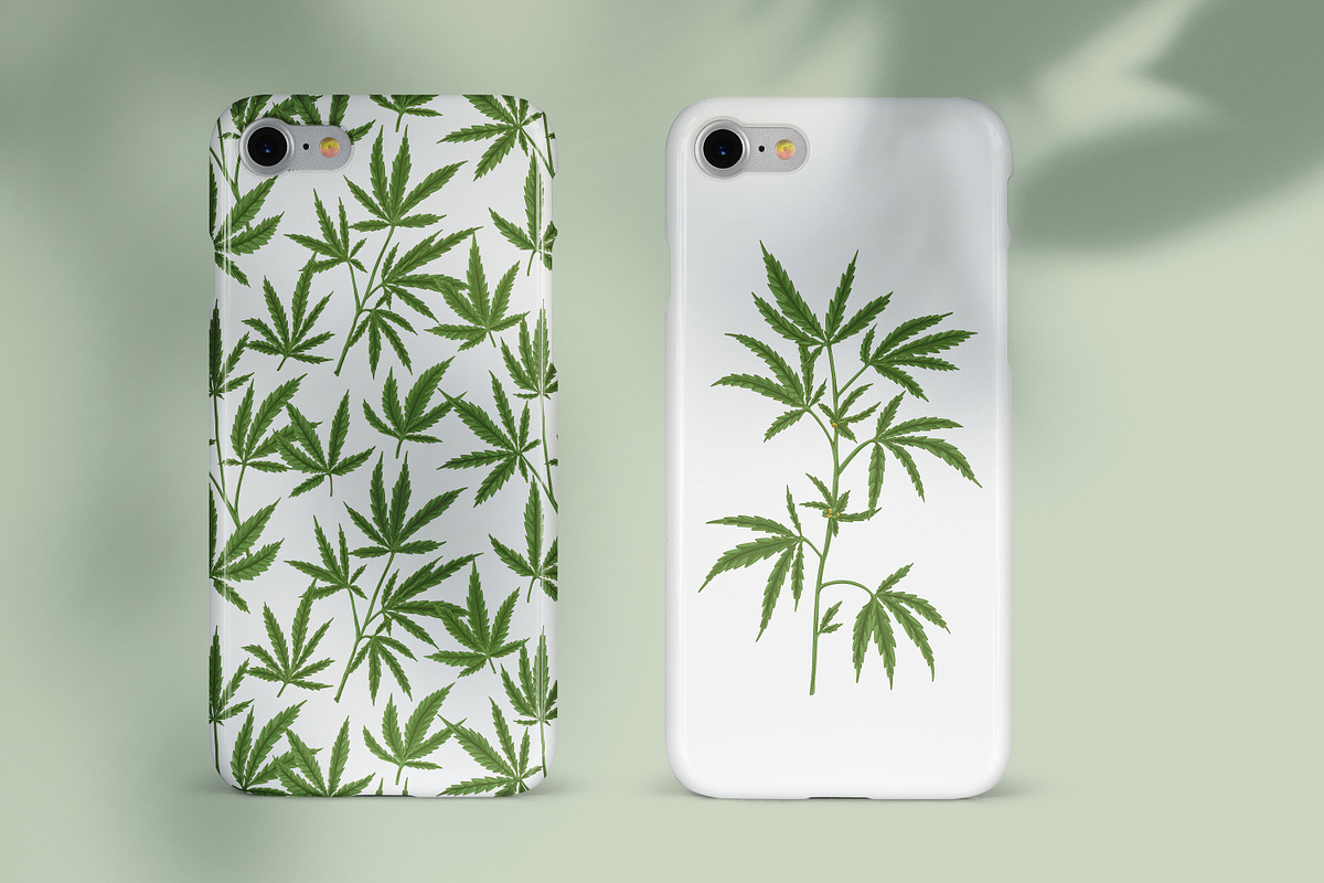 Cannabis seamless pattern, a Pattern Graphic by Good Studio (Photo 4 of 5)