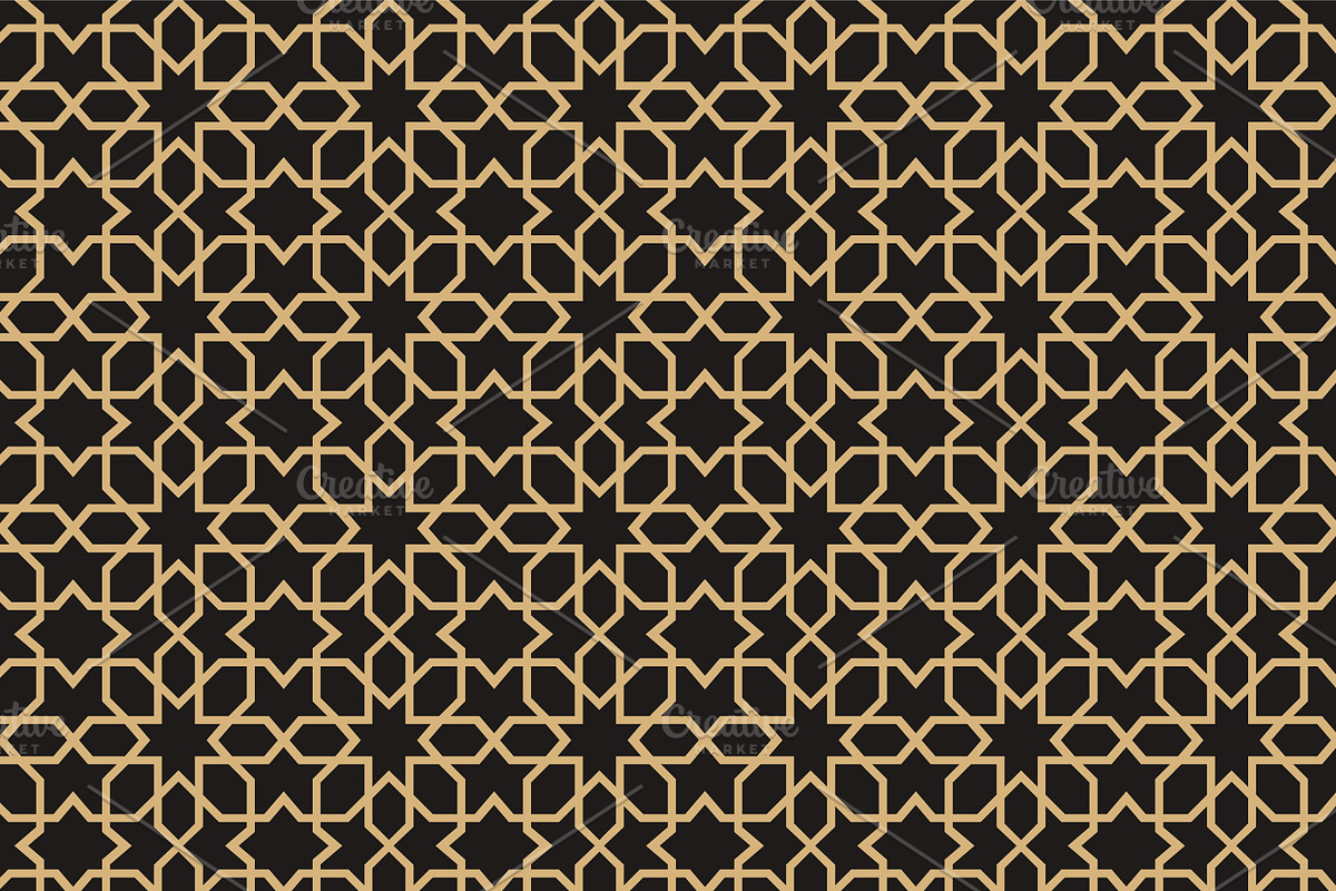 7 Moroccan Islamic Patterns, a Pattern Graphic by Soufone (Photo 7 of 8)