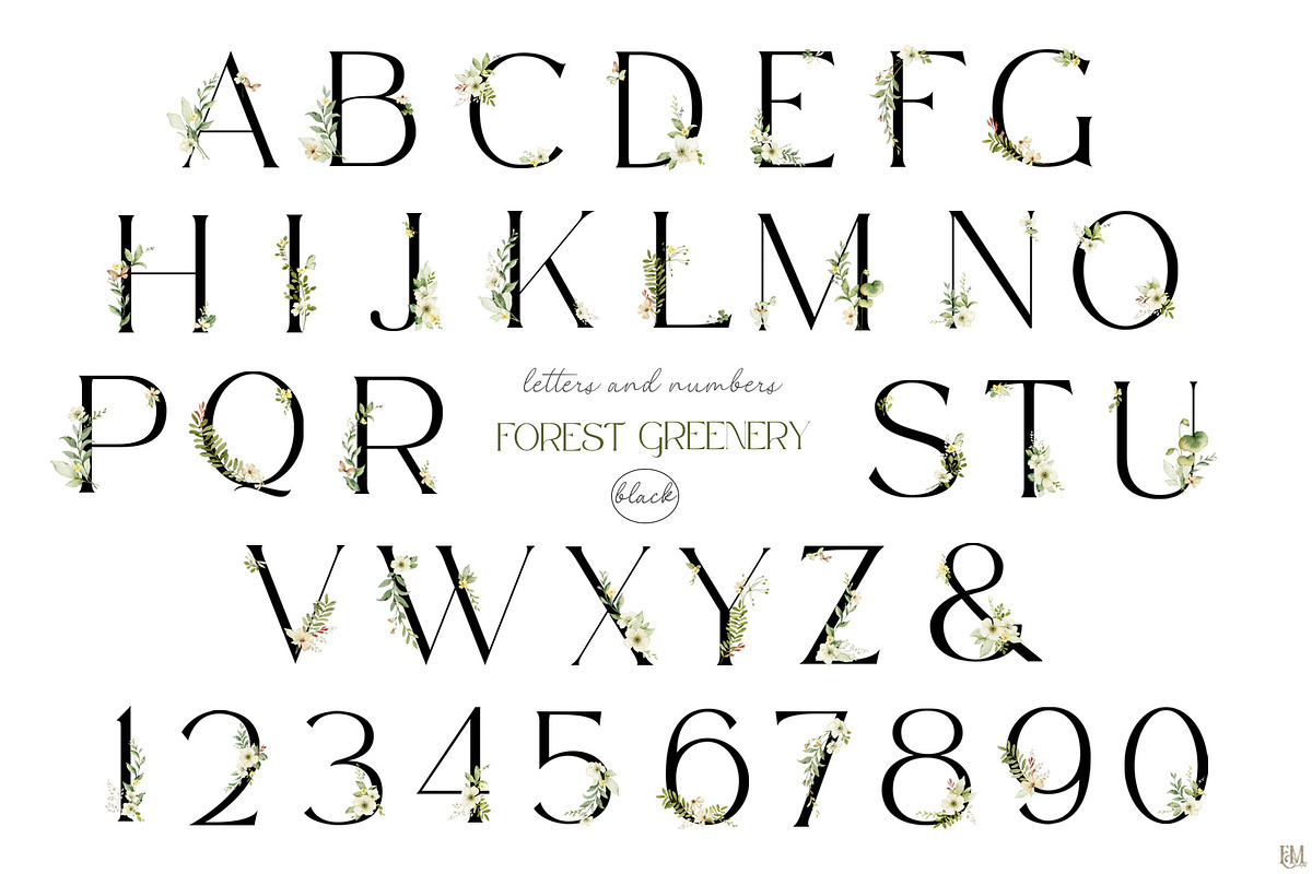 Watercolor set of Forest Greenery, an Illustration by Elena Medvedeva (Photo 11 of 15)