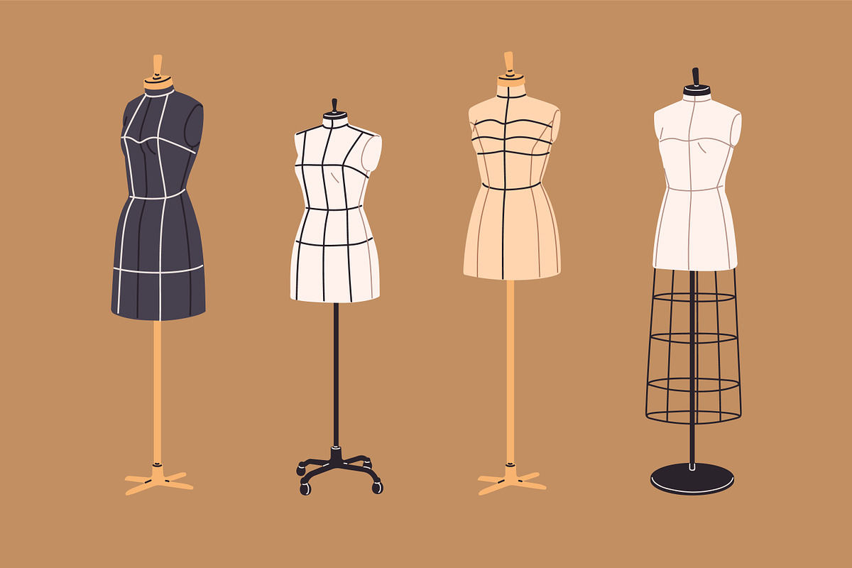 Mannequins, tailor's dummies set, an Object Illustration by Good Studio (Photo 3 of 7)