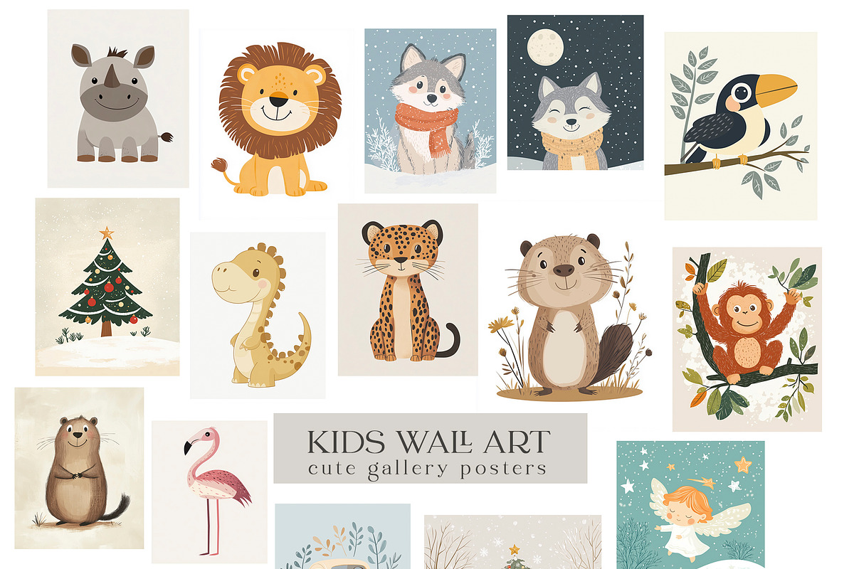 Nursery Wall Art. Cute Posters., a Graphic by Designwork (Photo 7 of 9)