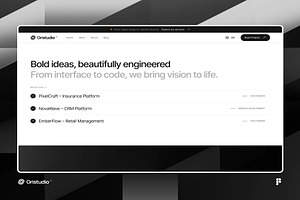 Gristudio - Portfolio UI Kit, an UI Kit Template by Lumina_ui_ux202