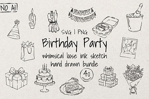 Birthday | Whimsical Sketch Bundle