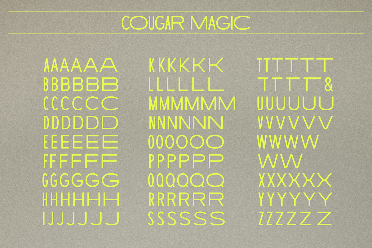 Cougar – Variable Widths Sans, a Sans Serif Font by Local Desk Designstudio (Photo 4 of 19)