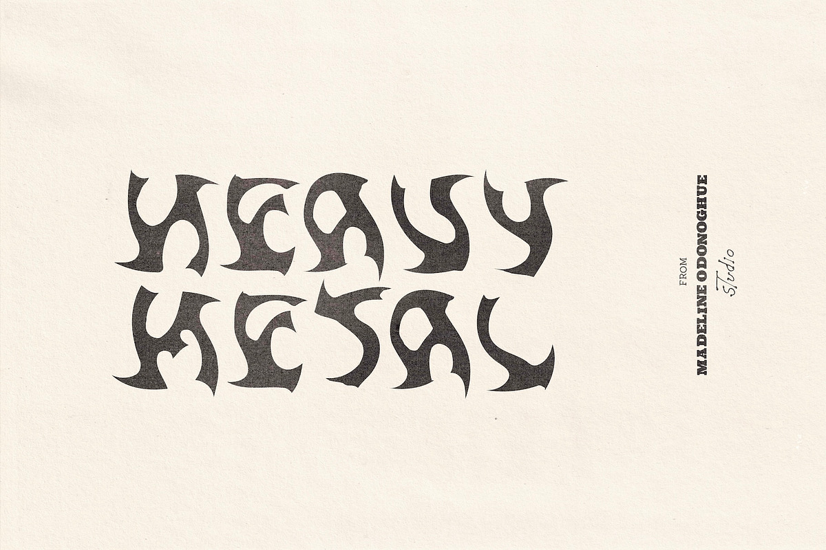 Barbed – Handmade Gothic Horror Font, a Blackletter Font by Madeline ODonoghue Design (Photo 6 of 9)