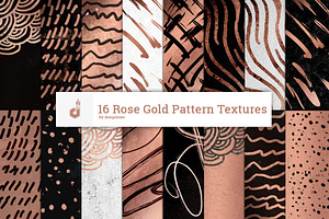 16 Rose Gold Pattern Textures