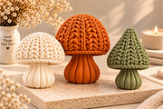 Knitted Crochet Mushroom 3D STL, a Scene 3D Model by Layerology (Thumbnail 3 of 4)