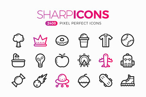 2400+ Pixel Perfect Icons