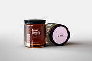Amber Glass Jar Mock-Up, a Household Mockup by TSOBG (Thumbnail 11 of 16)
