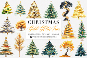 Christmas Tree Clipart, an Illustration by SinaCreation