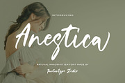Anestica Natural Handwritten Font, a Script Font by RantautypeStudio (Thumbnail 1 of 15)