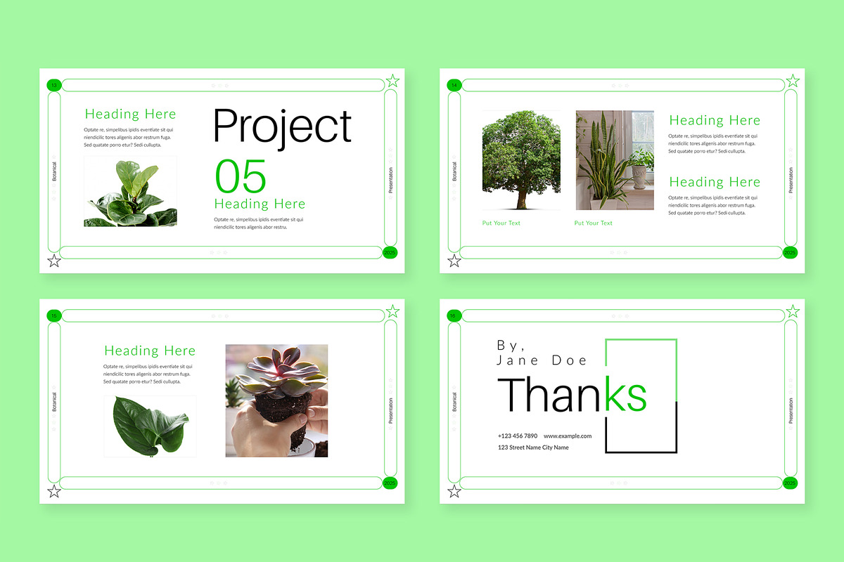 Botanical Presentation Layout, a Presentation Template by ContestDesign (Photo 5 of 5)