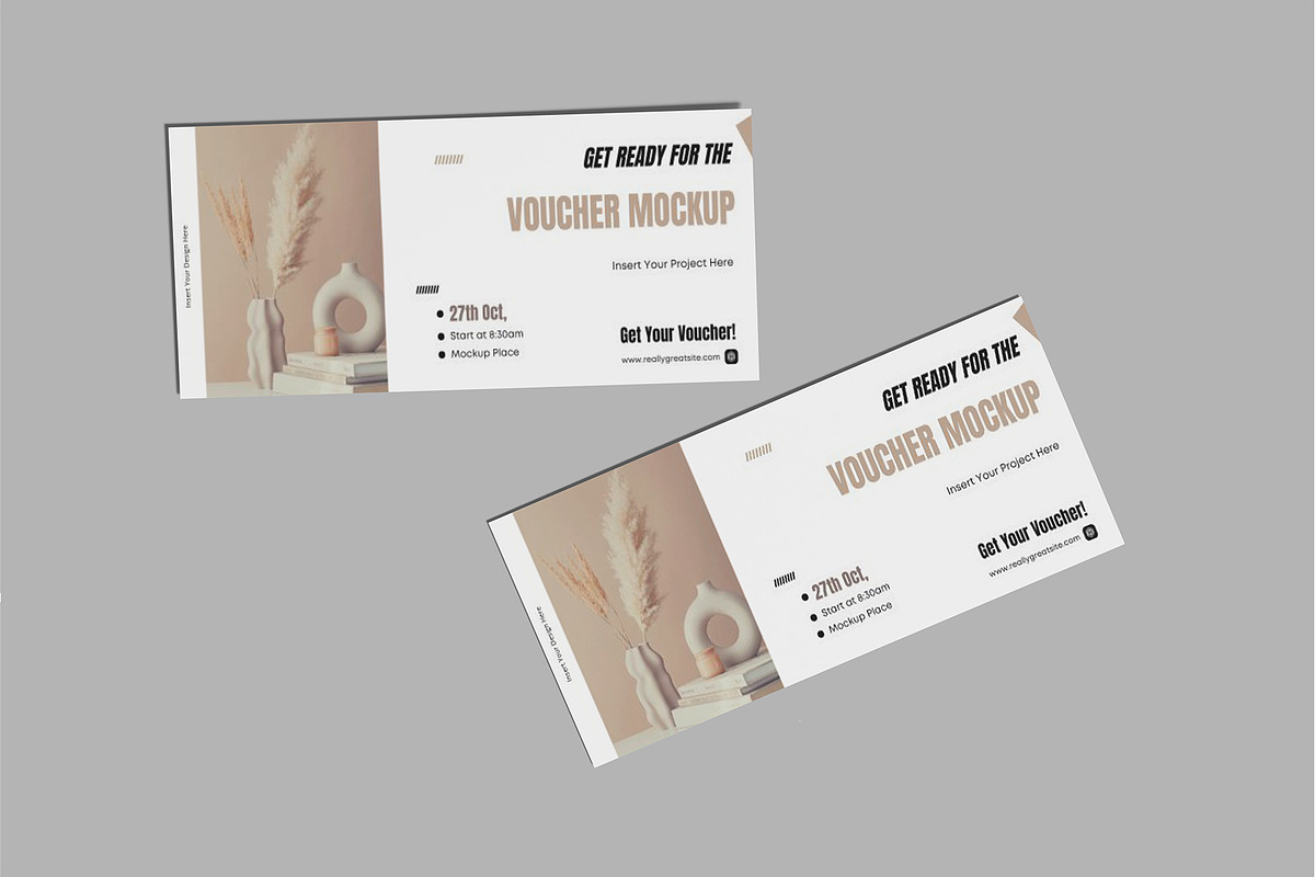 Gift Voucher Mockup, a Print Template by lamorastudio (Photo 9 of 11)