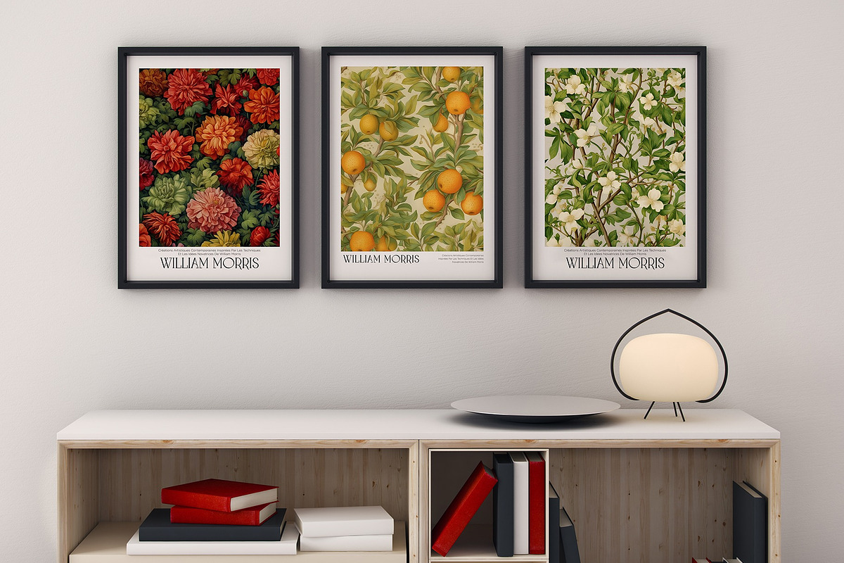 Print Poster William Morris Style, a Decorative Illustration by Vibrand Studio (Photo 8 of 13)