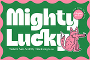 Mighty Lucky Bold Display Font, a Serif Font by timelesstype.co (Thumbnail 1 of 20)