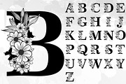 Floral Alphabet Letter SVG Bundle, a Graphic by D2PUTRI (Thumbnail 10 of 15)