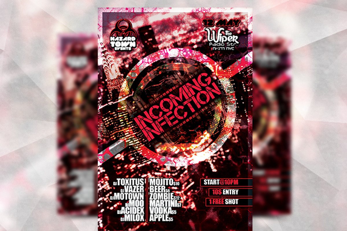 Incoming Infection - Flyer Template, a Flyer Template by Flyermarket (Photo 3 of 3)