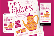 Tea Party Flyer Set, a Flyer Template by Annora Studio (Thumbnail 2 of 6)