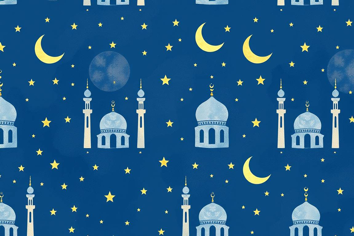 45 Ramadan Mosque Pattern Background, a Background Graphic by adenpinkstore (Photo 4 of 8)