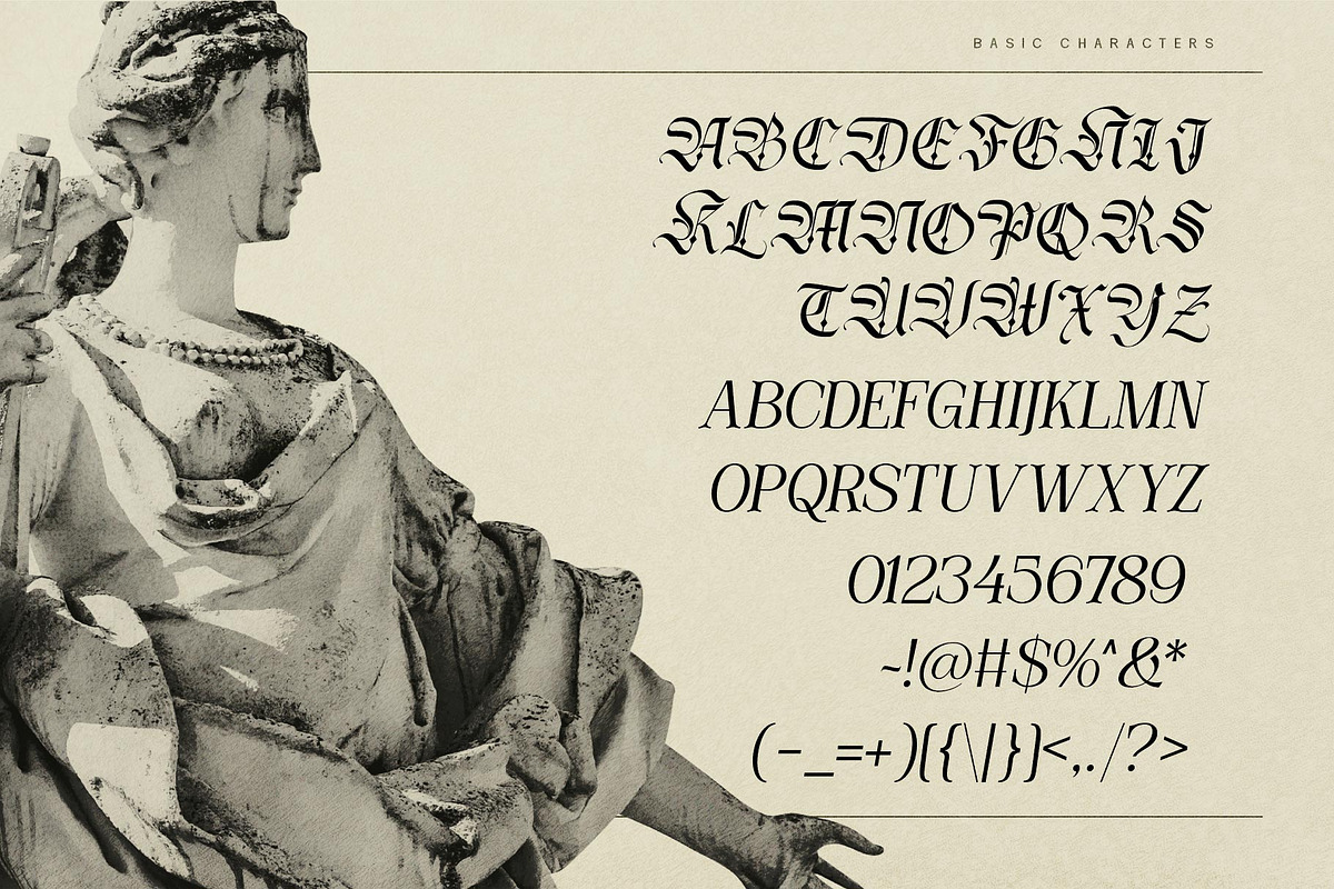 Lavoza typeface, a Blackletter Font by alit design (Photo 5 of 15)