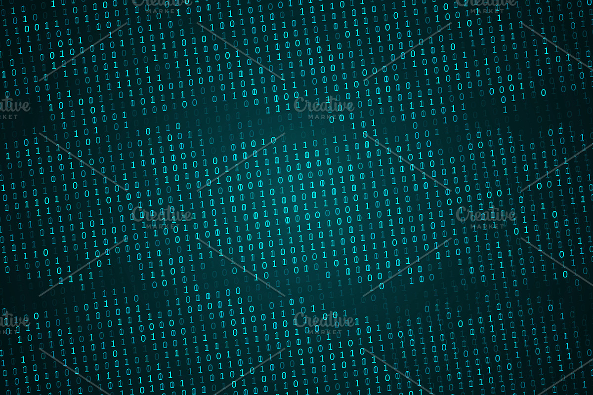 Binary computer code backgrounds, a Pattern Graphic by majcot (Photo 4 of 6)