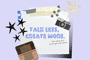 Bubble Gum Club. Playful trio font, a Handwritten Font by PaperJamLab (Thumbnail 4 of 14)