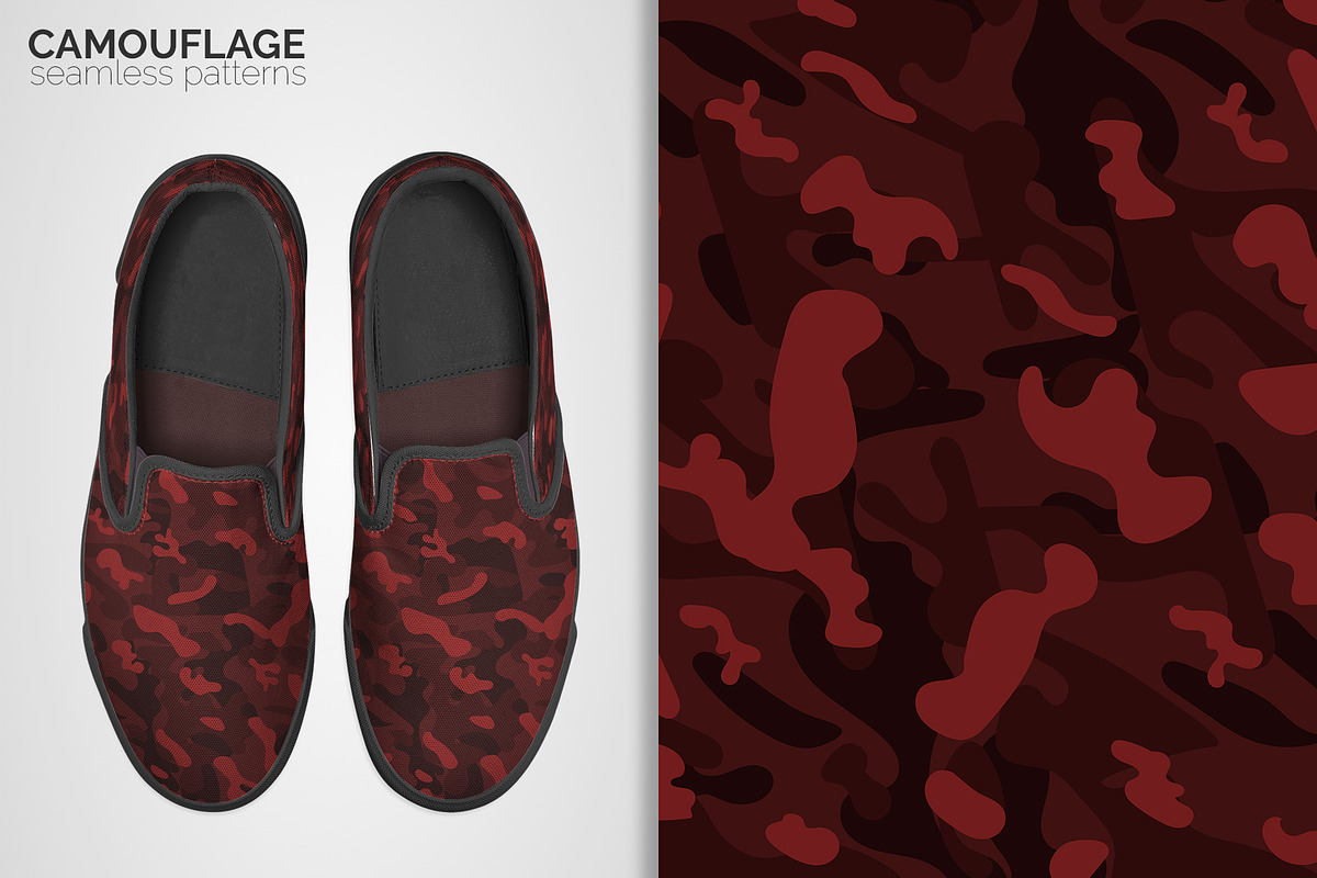 Camouflage Seamless Patterns, a Pattern Graphic by 3Y_Design (Photo 5 of 6)
