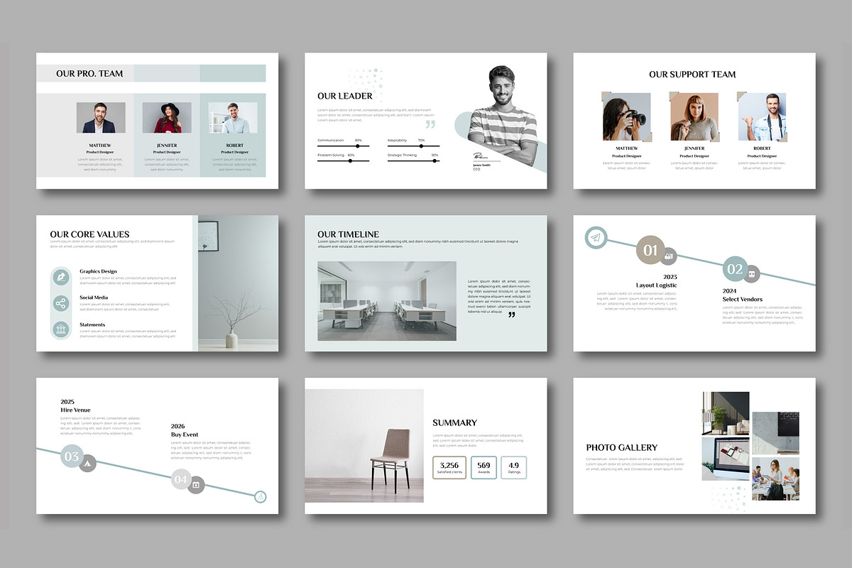 Minimal Business Presentation PPT, a Presentation Template by Mighty-Slide (Photo 3 of 5)