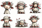Whimsical spring sheep Clipart, an Illustration by Designworld (Thumbnail 3 of 8)