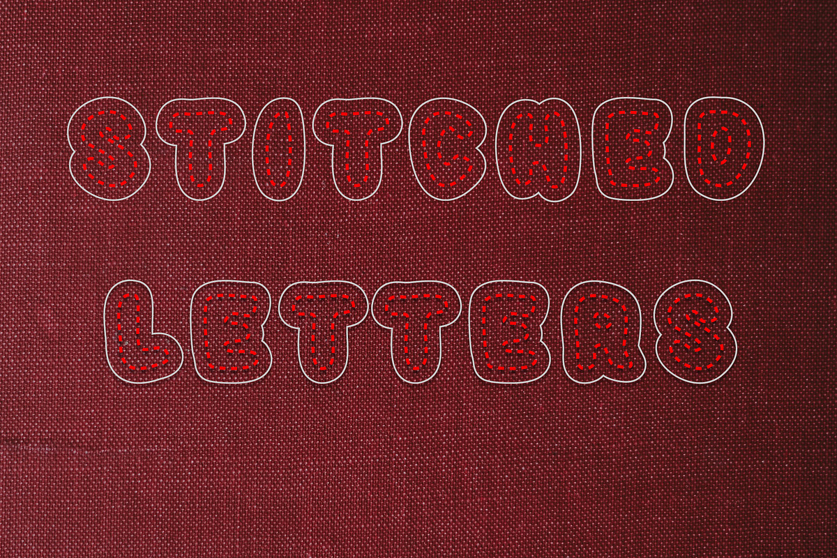 Stitched Letters SVG Font, a Font by vladocar (Photo 5 of 6)