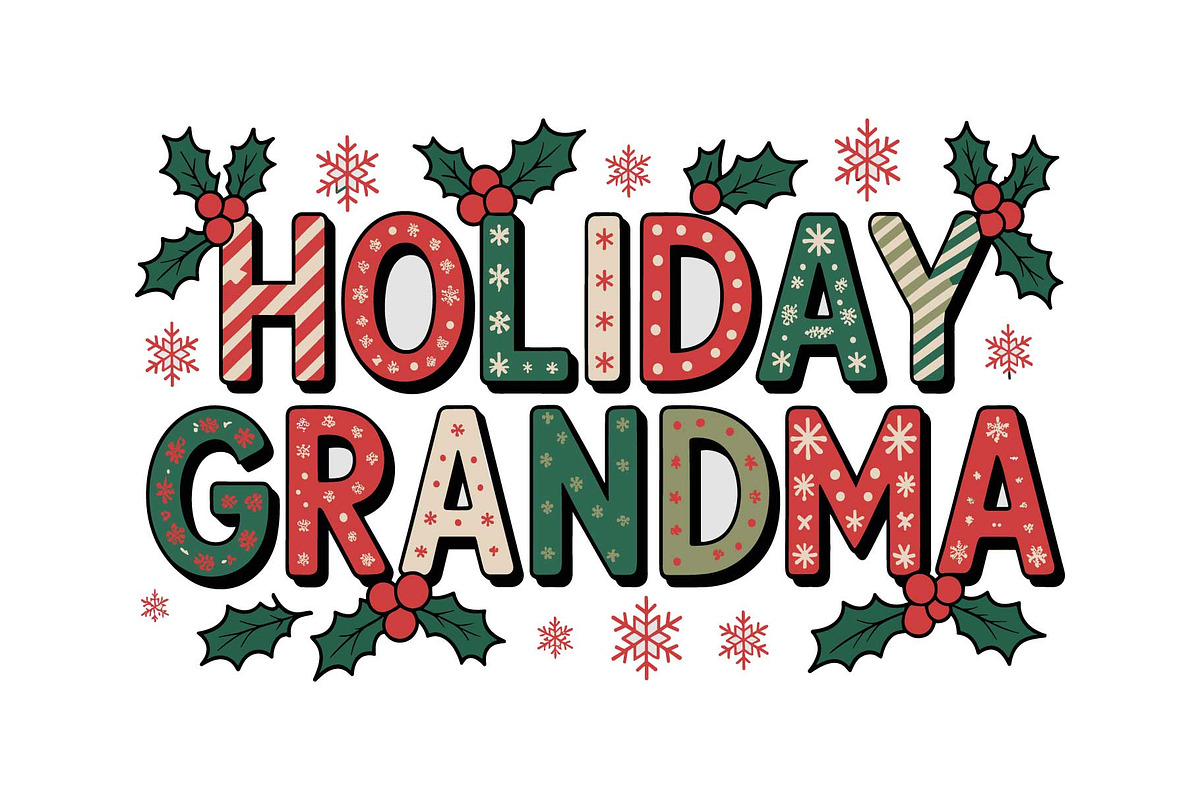 Holly Christmas Quote Decor SVG, an Object Graphic by yasushie (Photo 12 of 16)