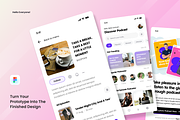 SoundSphere - Podcast Mobile Apps, an UI Kit Template by SquidPixey (Thumbnail 3 of 3)