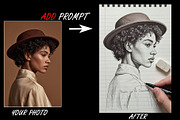 AI Ink Drawing Prompts–Bic PenSketch, an Illustration by 3d_model_tifotizi (Thumbnail 3 of 5)