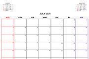 Calendar Planner 2021, a Flyer Template by art789 studio (Thumbnail 7 of 13)