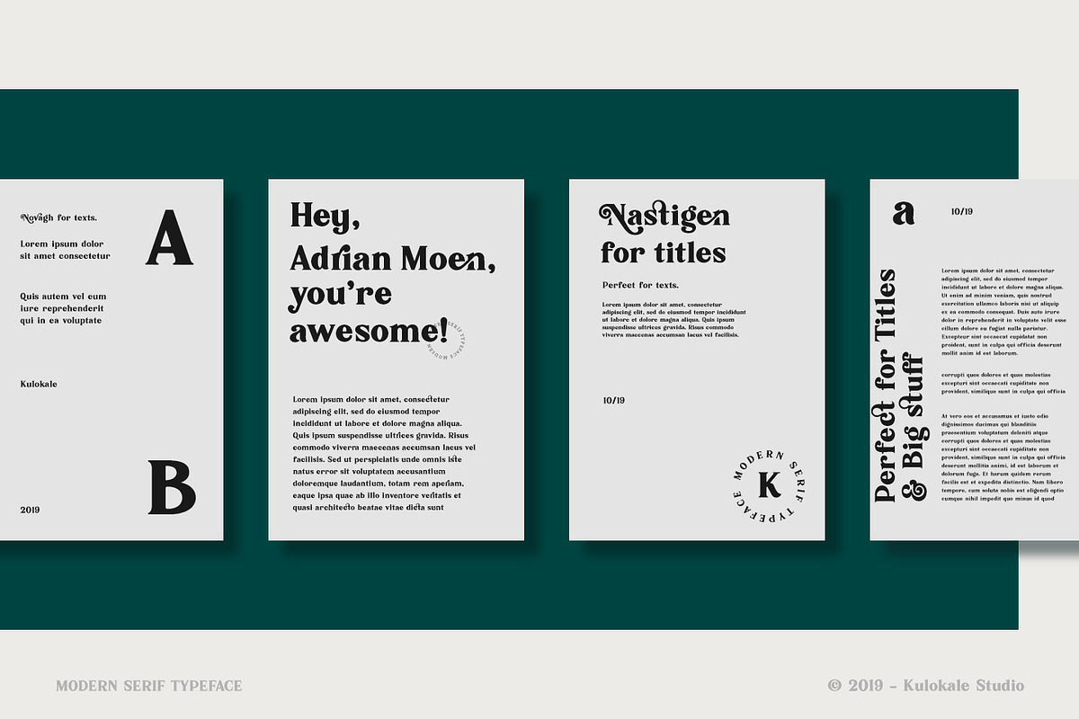 Karimun - Modern Serif Font preview 8