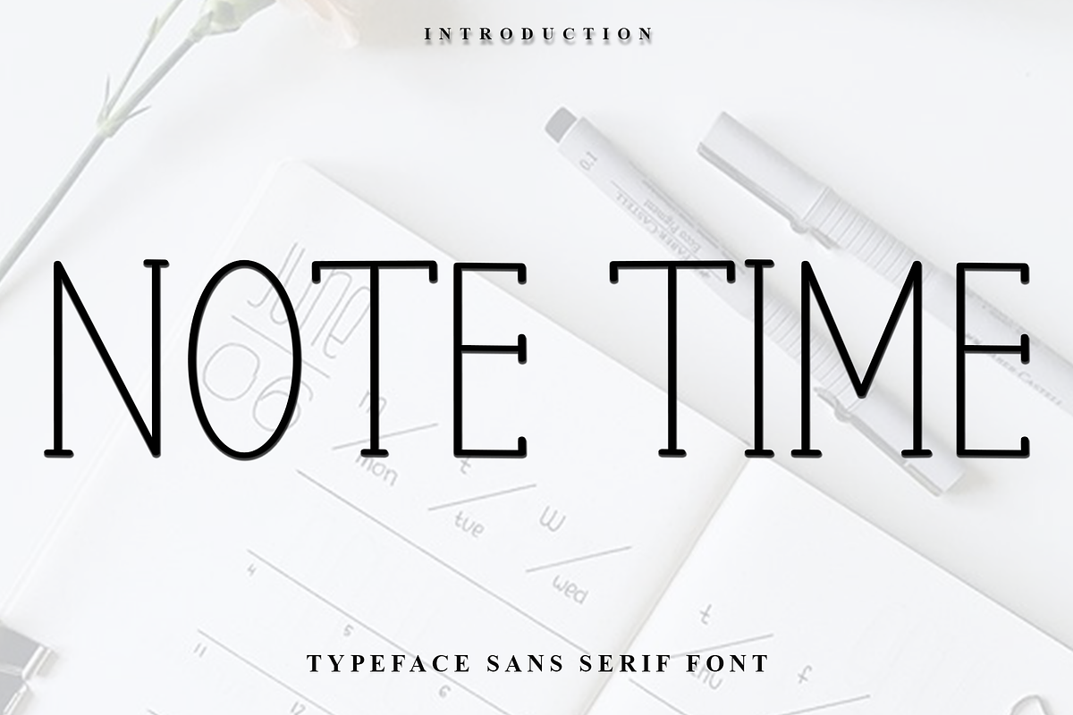 Note Time, a Sans Serif Font by FreshTypeINK (Photo 1 of 8)