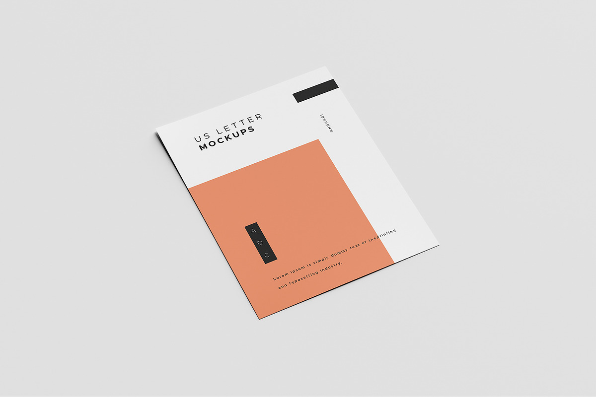 US Letter Flyer Mockup, a Print Template by AlkStudio (Photo 5 of 13)