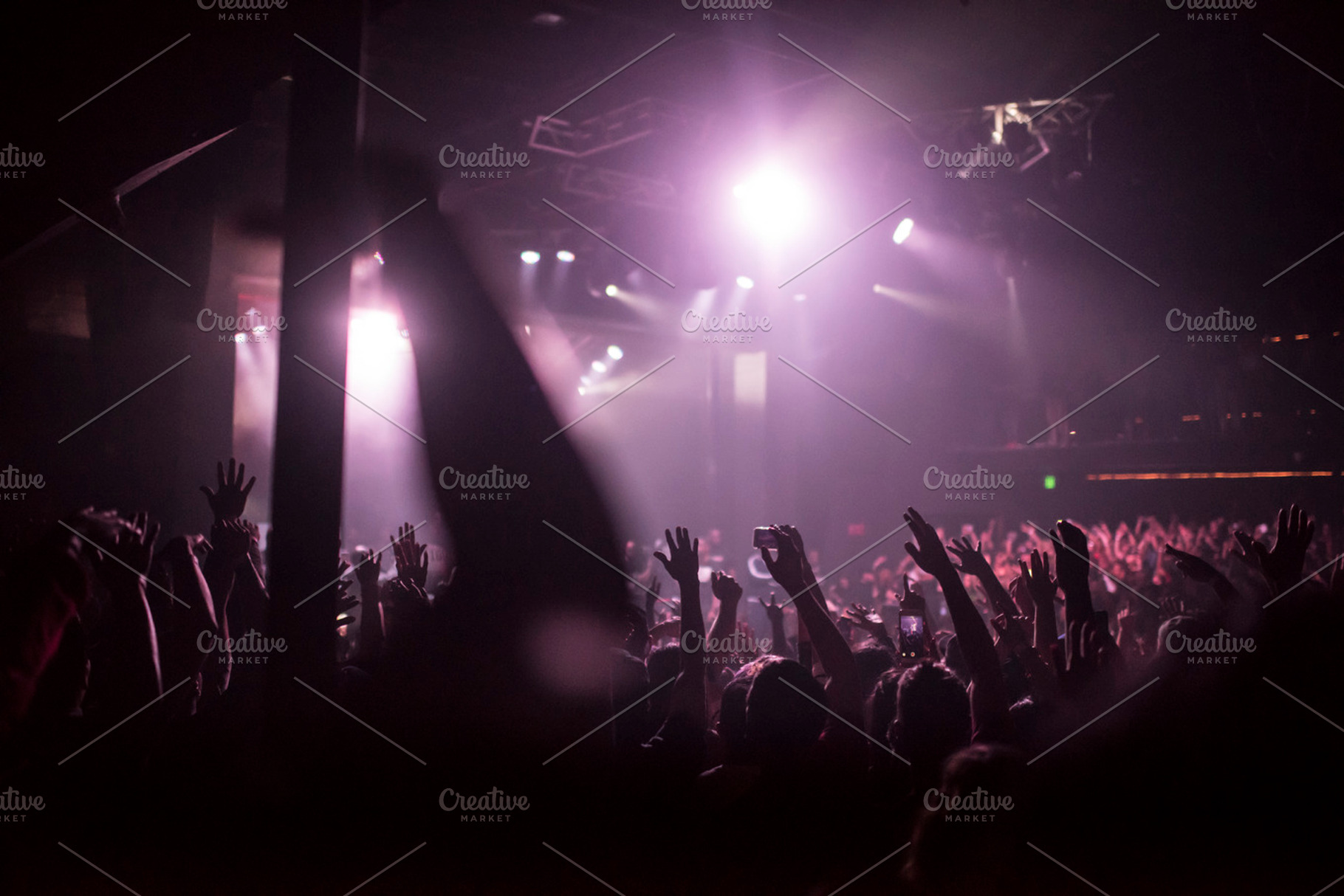 Crowd Hands at Concert, a Person Photo by NomadicA