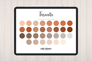 Terracotta Procreate Color Palette, a Palette Add-On by Cate Shaner (Thumbnail 1 of 3)